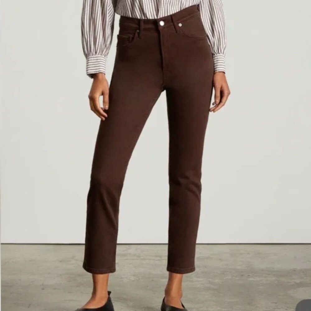 Everlane The Original Cheeky Jean in Organic Cotton Brown